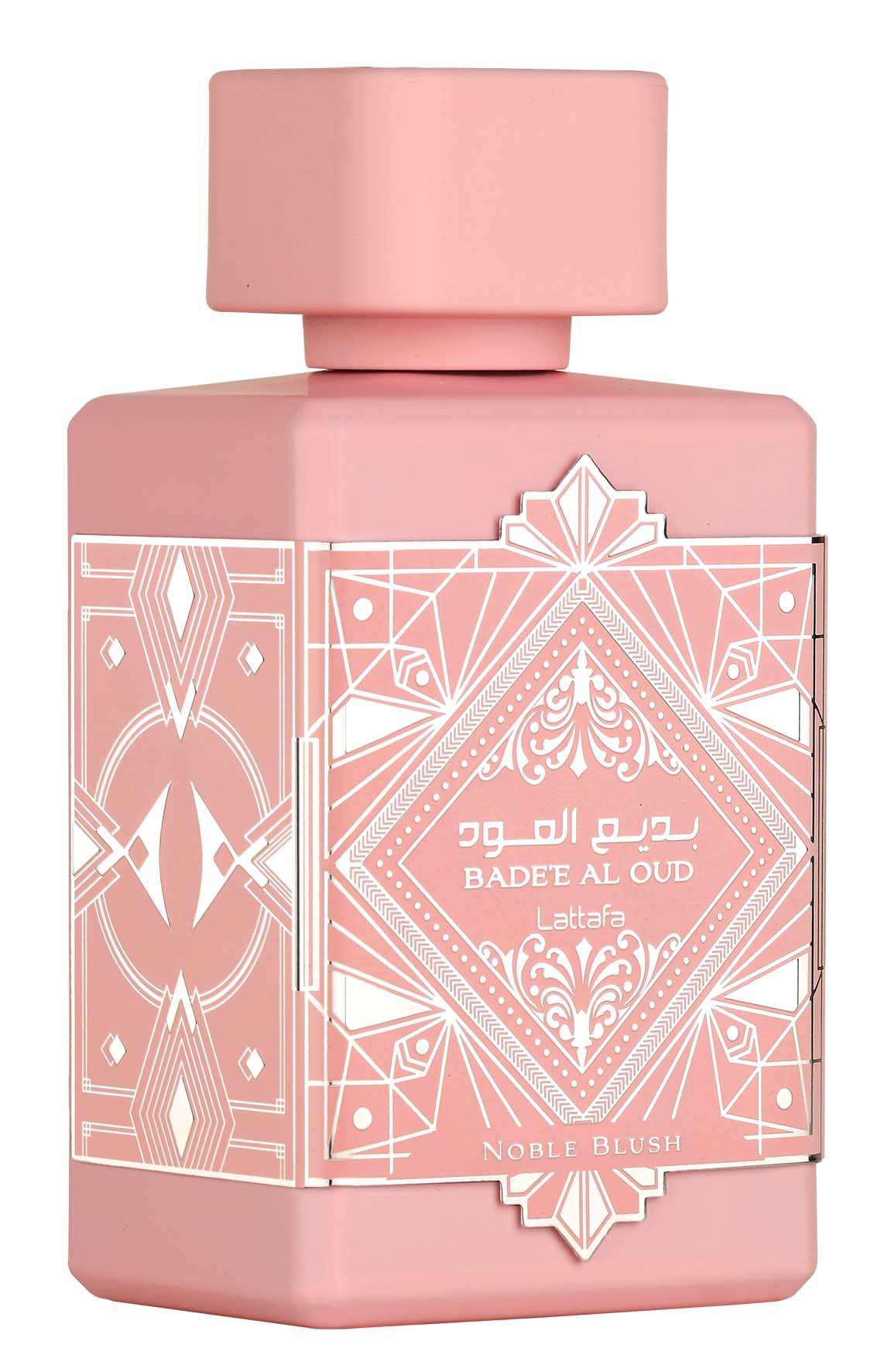 Badee Al Oud Noble Blush Eau de Parfum bottle by Lattafa