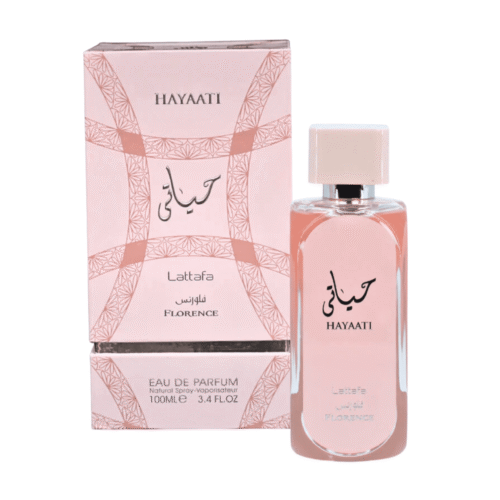 Lattafa Hayaati Florence Eau de Parfum perfume bottle